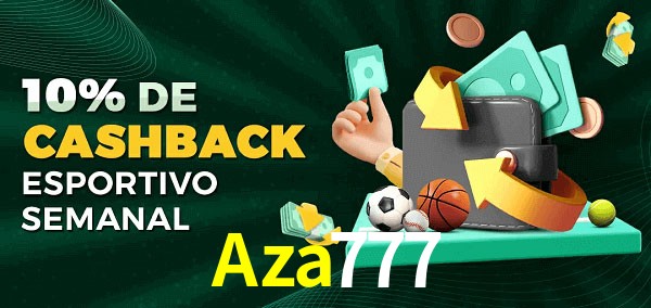 10% de bônus de cashback na Aza777